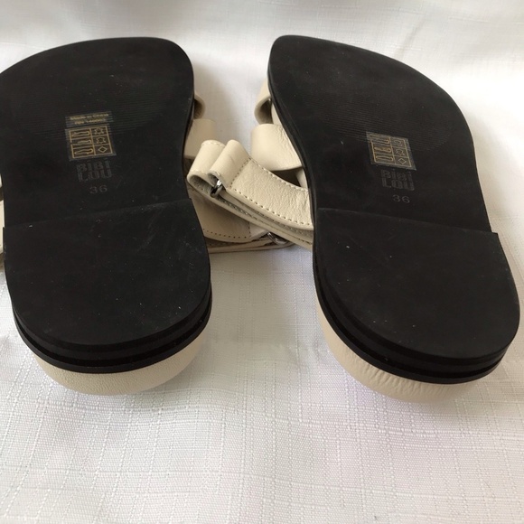 Anthropologie Bibi Lou Cutout Slide Sandals Cream Size 36 Us Size 5.5 $185 - Picture 10 of 12